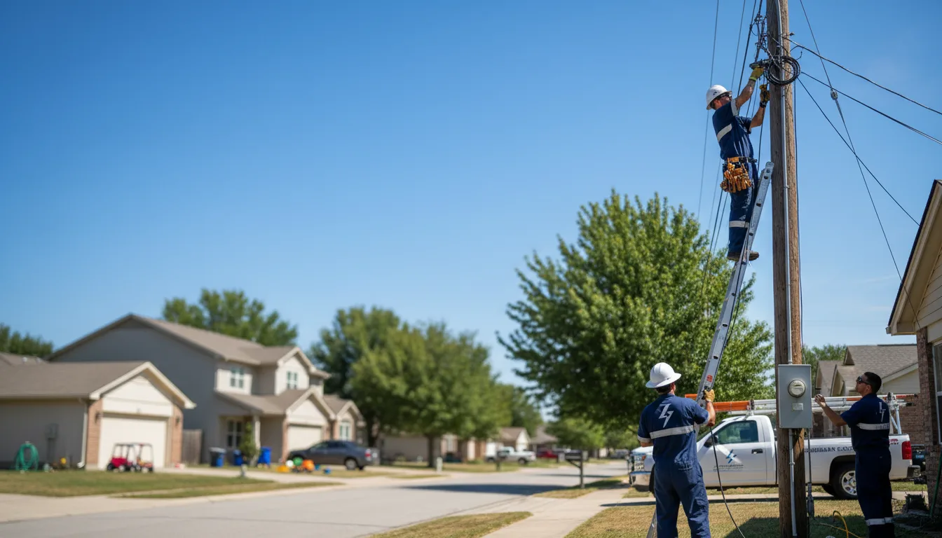 Residential electrician providing installation services in Gore, OK
